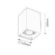 RABALUX Ugradna rasveta Maddox mat bela, E27 60W - 2486