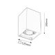 RABALUX Ugradna rasveta Maddox siva E27 60W - 2487