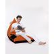 ATELIER DEL SOFA Baštenski lazy bag  Pyramid big bed, narandžasta/crna - 248FRN1208