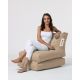 ATELIER DEL SOFA Baštenski odvojivi lazy bag Siesta, bež - 248FRN1217