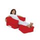 ATELIER DEL SOFA Baštenski lazy bag za decu 2u1 Kids single seat, crvena - 248FRN1220