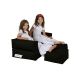 ATELIER DEL SOFA Baštenski lazy bag za decu 3u1 Kids double seat, crna - 248FRN1225