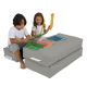 ATELIER DEL SOFA Baštenski lazy bag za decu 3u1 Kids double seat, siva - 248FRN1228