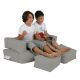ATELIER DEL SOFA Baštenski lazy bag za decu 3u1 Kids double seat, siva - 248FRN1228