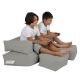 ATELIER DEL SOFA Baštenski lazy bag za decu 3u1 Kids double seat, siva - 248FRN1228