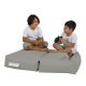 ATELIER DEL SOFA Baštenski lazy bag za decu 3u1 Kids double seat, siva - 248FRN1228