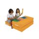 ATELIER DEL SOFA Baštenski lazy bag za decu 3u1 Kids double seat, narandžasta - 248FRN1229