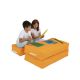 ATELIER DEL SOFA Baštenski lazy bag za decu 3u1 Kids double seat, narandžasta - 248FRN1229