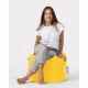 ATELIER DEL SOFA Baštenski lazy bag - tabure Square, žuta - 248FRN1305
