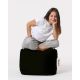 ATELIER DEL SOFA Baštenski lazy bag - tabure Square, crna - 248FRN1306