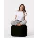 ATELIER DEL SOFA Baštenski lazy bag - tabure Square, crna - 248FRN1306