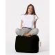ATELIER DEL SOFA Baštenski lazy bag - tabure Square, crna - 248FRN1306