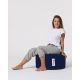 ATELIER DEL SOFA Baštenski lazy bag - tabure Round, tamnoplava - 248FRN1313