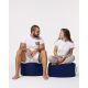ATELIER DEL SOFA Baštenski lazy bag - tabure Round, tamnoplava - 248FRN1313
