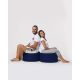 ATELIER DEL SOFA Baštenski lazy bag - tabure Round, tamnoplava - 248FRN1313