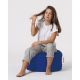 ATELIER DEL SOFA Baštenski lazy bag - tabure Round, plava - 248FRN1314
