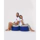ATELIER DEL SOFA Baštenski lazy bag - tabure Round, plava - 248FRN1314