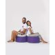 ATELIER DEL SOFA Baštenski lazy bag - tabure Round, ljubičasta - 248FRN1315