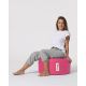 ATELIER DEL SOFA Baštenski lazy bag - tabure Round, pink - 248FRN1316