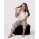 ATELIER DEL SOFA Baštenski lazy bag - tabure Round, crna - 248FRN1318