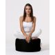 ATELIER DEL SOFA Baštenski lazy bag - tabure Round, crna - 248FRN1318