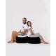 ATELIER DEL SOFA Baštenski lazy bag - tabure Round, crna - 248FRN1318