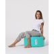 ATELIER DEL SOFA Baštenski lazy bag - tabure Round, tirkizna - 248FRN1319