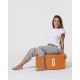 ATELIER DEL SOFA Baštenski lazy bag - tabure Round, narandžasta - 248FRN1320