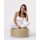 ATELIER DEL SOFA Baštenski lazy bag - tabure Round, krem - 248FRN1321