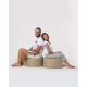 ATELIER DEL SOFA Baštenski lazy bag - tabure Round, krem - 248FRN1321