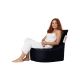 ATELIER DEL SOFA Baštenski lazy bag za decu Baton, crna - 248FRN1402