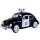 MOTOR MAX Metalni model automobila 1:24 Volkswagen Beetle police - 25-79578