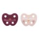 Hevea ortodontska cucla od prirodne gume (3-36 mes) Puder Roza i Rosevood - 250791