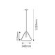 RABALUX Visilica Levi crna, E27 60W - 2569