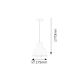 Rabalux Visilica Derek E27 1x MAX 60W srebrna (2579) - 2579
