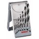 BOSCH Set spiralnih burgija 7/1 Mini-X-Line komplet HSS PointTeQ 2–8 mm - 2608577347