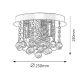 Rabalux Plafonjera Corinna E14 3x MAX 40W hrom (2615) - 2615