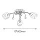 Rabalux Plafonjera Melissa E14 3x MAX 60W hrom (2621) - 2621
