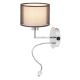Rabalux Zidna lampa Anastasia E27 1x MAX 60 + LED 1W hrom (2629) - 2629