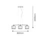 Rabalux Visilica Anastasia E27 3x MAX 60W hrom (2630) - 2630
