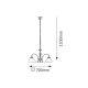 Rabalux Luster Marian E27 3x MAX 60W bronzana (2703) - 2703