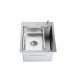 SANDONNA Inox sudopera sa dozerom i korpicom 40x50cm HD4050R, hrom - 2703-1-1
