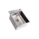 SANDONNA Inox sudopera sa dozerom i korpicom 40x50cm HD4050R, hrom - 2703-1-1
