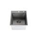 SANDONNA Inox sudopera sa dozerom i korpicom 40x50cm HD4050R, crna - 2704-1-1