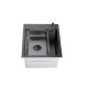 SANDONNA Inox sudopera sa dozerom i korpicom 40x50cm HD4050R, crna - 2704-1-1