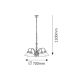 Rabalux Luster Marian E27 5x MAX 60W bronzana (2705) - 2705