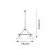 Rabalux Luster Marian E27 2x MAX 60W bronzana (2707) - 2707