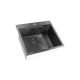 SANDONNA Inox sudopera sa dozerom i korpicom 55x50cm HD5550R, crna - 2707-1-1
