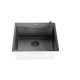 SANDONNA Inox sudopera sa dozerom i korpicom 55x50cm HD5550R, crna - 2707-1-1