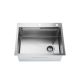 SANDONNA Inox sudopera sa dozerom, korpicom  i daskom 60x50cm HD6050R, hrom - 2709